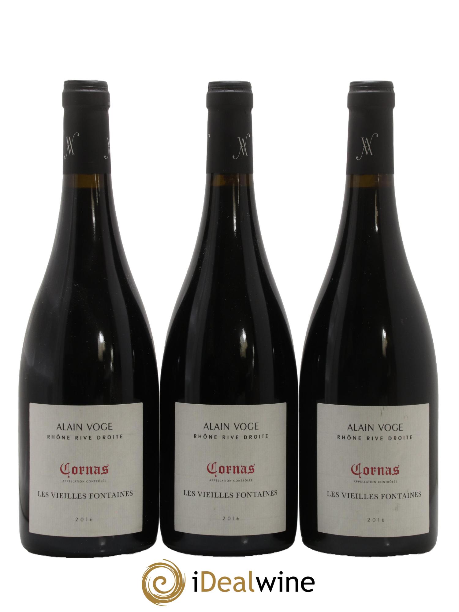 Cornas Les Vieilles Fontaines Alain Voge (Domaine) 2016 - Lot of 3 bottles - 0